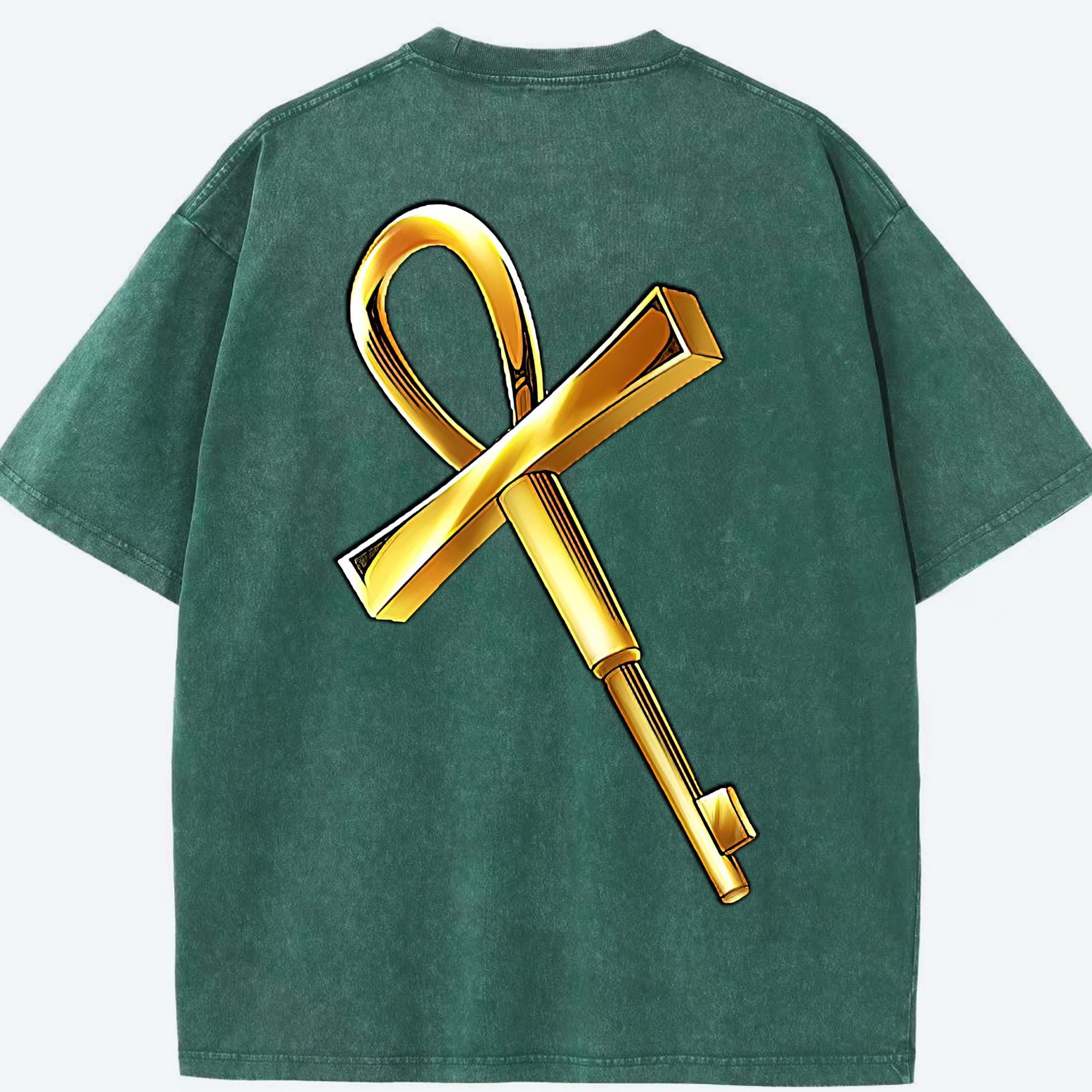 （画像用） 遊☆戯☆王 Yu-Gi-Oh! 綿100% ヴィンテージ風 半袖Tシャツ（背面プリント）